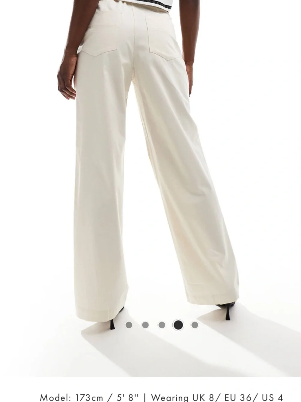 Mango belted tailored pants in beige - Picture 2 of 4